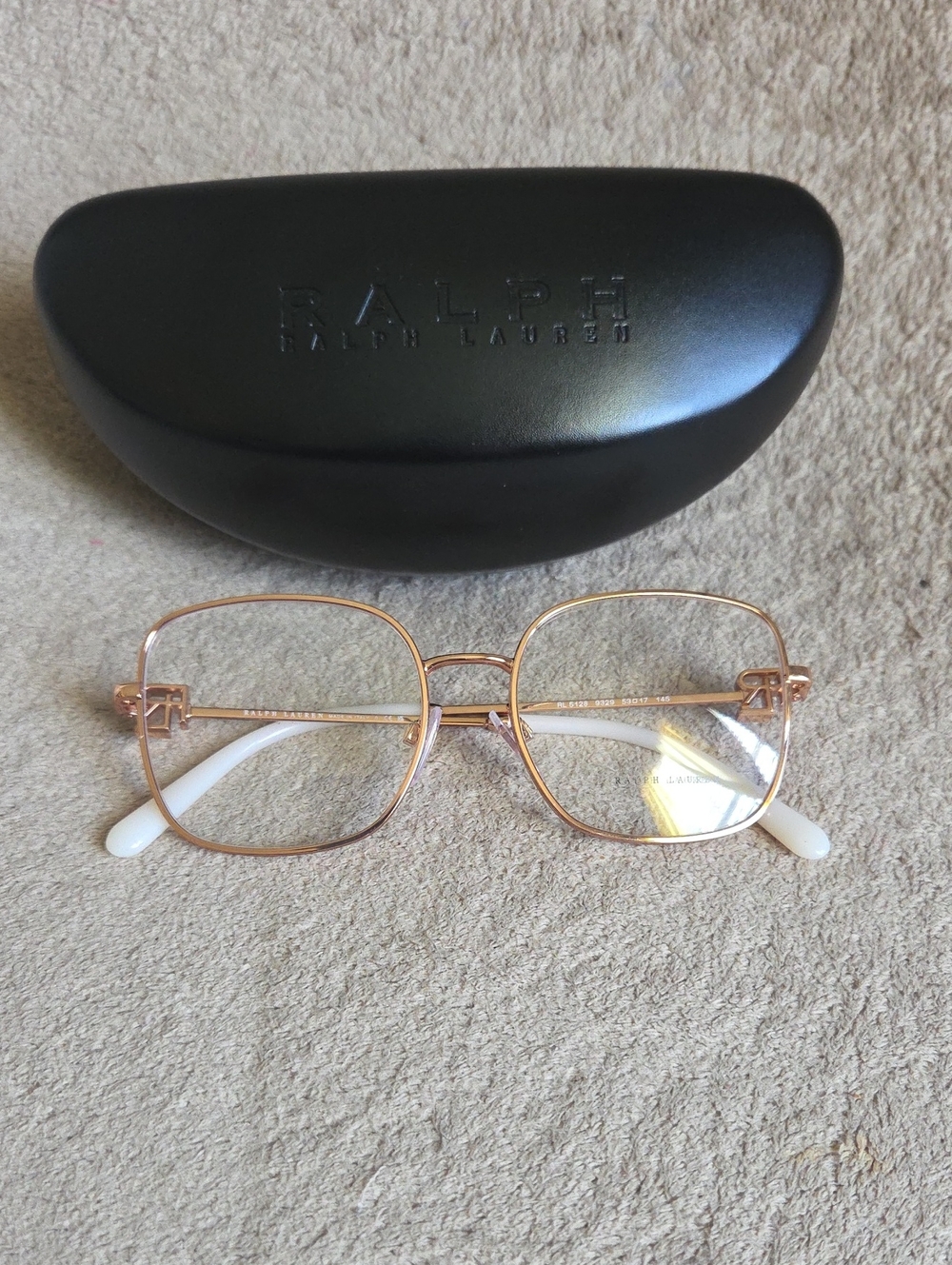 Ralph Lauren Rose Gold Square Metal Glasses RL5128 9329